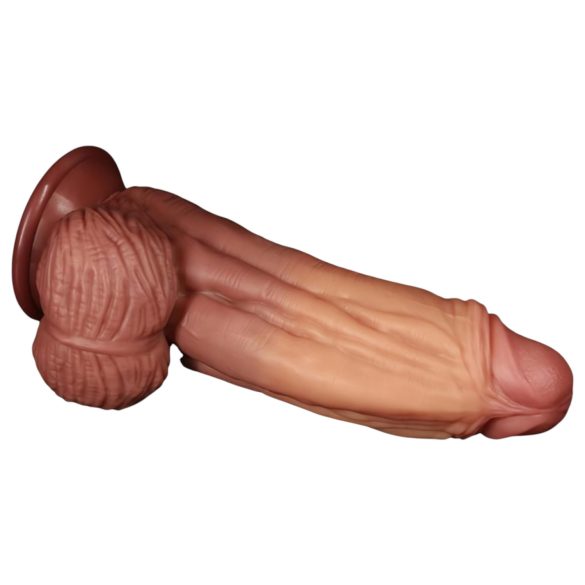 Lovetoy - zweischichtig realistischer Dildo - 26cm (natur)