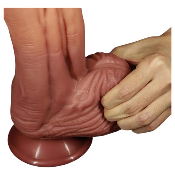 Lovetoy - zweischichtig realistischer Dildo - 26cm (natur)