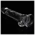 Lovetoy Flawless Clear - Haftdildo - 19cm (transparent)