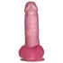 Lovetoy Jelly Studs - Saugnapf-Dildo - 15cm (pink)