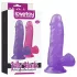 Lovetoy Jelly Studs - Saugnapf Dildo - 15cm (lila)