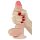 Lovetoy Sliding-Skin - Doppelschicht-Dildo - 18cm (natur)