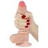 Lovetoy Sliding-Skin - Doppelschicht-Dildo - 18cm (natur)
