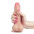 Lovetoy Sliding-Skin - Doppelschicht-Dildo - 18cm (natur)