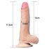 Lovetoy Sliding-Skin - Doppelschicht-Dildo - 18cm (natur)