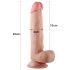 Lovetoy Sliding-Skin Doppel-Layer Dildo - 21cm (Natur)