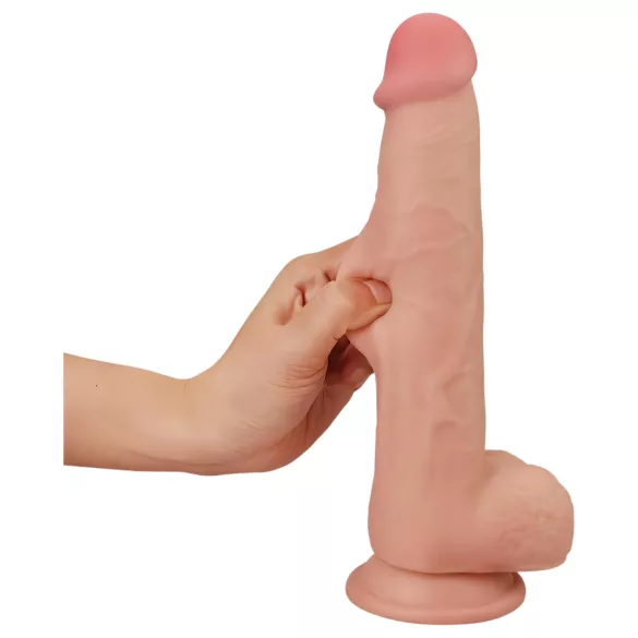 Lovetoy Sliding-Skin - Doppelschicht-Dildo - 23cm (natur)