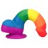 Lovetoy Prider - realistischer Silikon-Dildo - 19cm (Regenbogen)