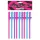 Lovetoy - Realistischer Penis-Trinkhalm (Pink-Blau-Lila)