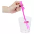 Lovetoy - Realistischer Penis-Trinkhalm (Pink-Blau-Lila)