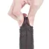 Lovetoy Sliding-Skin - zweischichtiger Dildo - 18cm (braun)