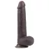 Lovetoy Sliding-Skin - zweischichtiger Dildo - 23cm (braun)