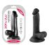 Mr. Rude - realitätsnaher Dildo mit Saugnapf und Hoden - 17cm (schwarz)