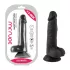 Mr. Rude - Saugnapf-Dildo mit Hoden, realistisch - 19cm (schwarz)