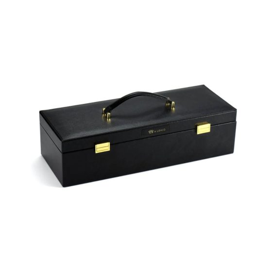 ZALO - Luxus Fesselset mit Aufbewahrungsbox (Schwarz)