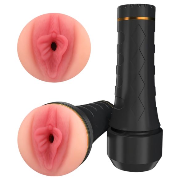 Tracy's Dog Becher - Lebensechtes Masturbator-Spielzeug (Schwarz-Natur)