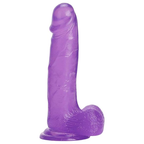 Tracy's Dog Jelly 8 - Haftender Dildo mit Hoden (Lila)