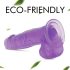 Tracy's Dog Jelly 8 - Saugnapf-Dildo mit Hoden (Lila)