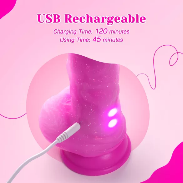 Tracy's Dog Jelivoy-Mid - realistischer Vibrator - 20 cm (pink)