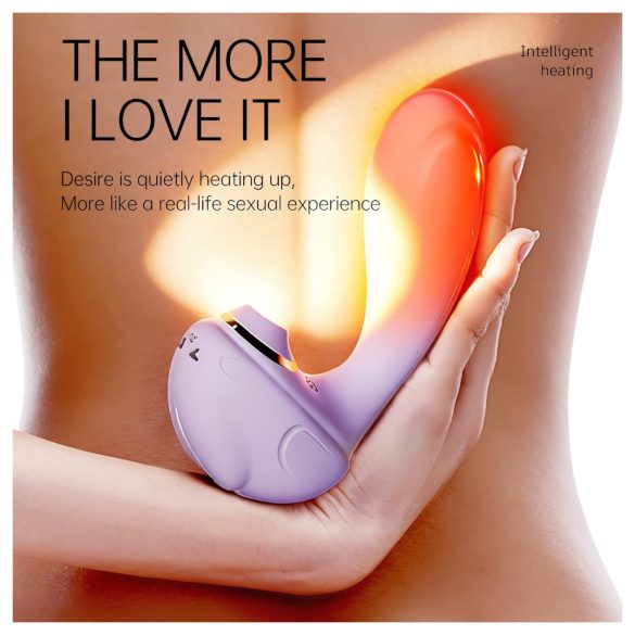 Leopard - Saug- und Vibrationsvibrator (Lila)