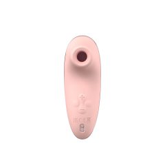   Vibeconnect - Akku-betrieben, mit Wärmfunktion, Luftwellen-Klitorisstimulator (Pfirsich)