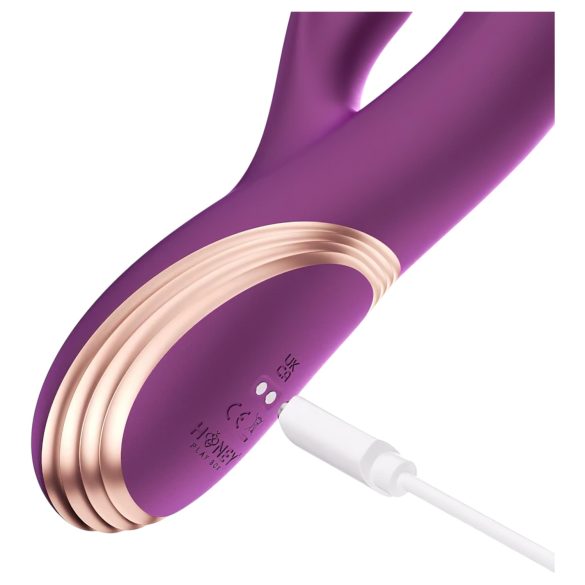 Honey Play Box Gem - Intelligenter G-Punkt- und Klitoris-Vibrator mit Perlen (Lila)