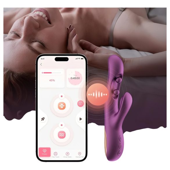 Honey Play Box Gem - Intelligenter G-Punkt- und Klitoris-Vibrator mit Perlen (Lila)