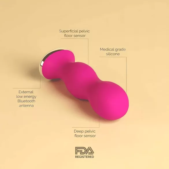 Perifit - Intelligenter, wiederaufladbarer Liebeskugel (rosa)