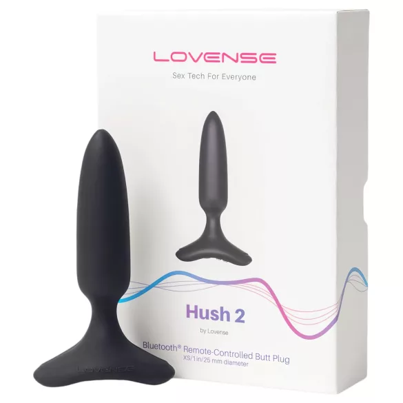 LOVENSE Hush 2 XS - wiederaufladbarer kleiner Analvibrator (25 mm) - schwarz