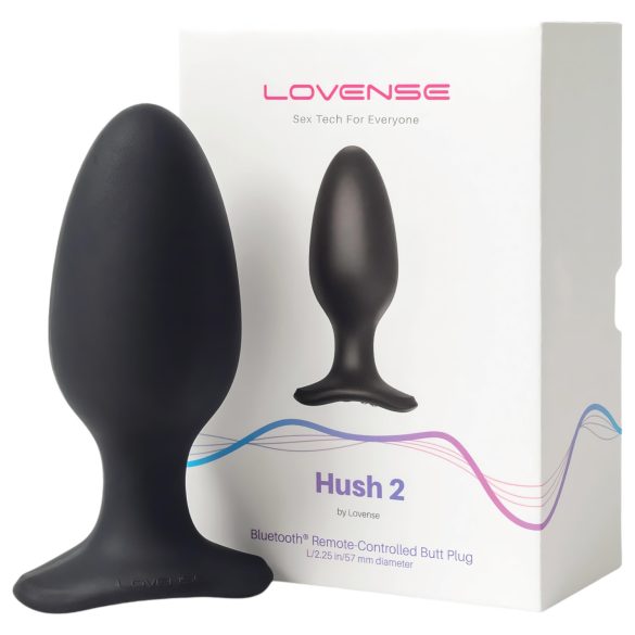 LOVENSE Hush 2 L - wiederaufladbarer Analvibrator (57mm) - schwarz