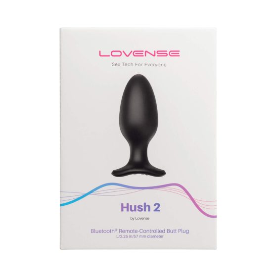 LOVENSE Hush 2 L - Akkubetriebener kleiner Analvibrator (57 mm) - Schwarz