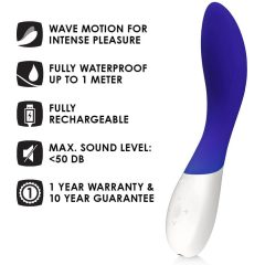 LELO Mona Wave - wasserdichter G-Punkt-Vibrator (blau)