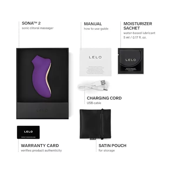 LELO Sona 2 - Schallwellen-Klitorisstimulator (lila)
