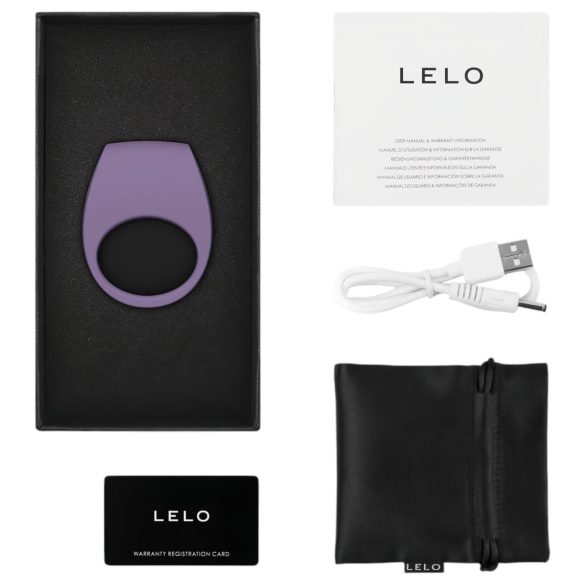 LELO Tor 3 - Wiederaufladbarer, smarter Vibrations-Penisring (Lila)
