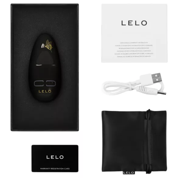 LELO Nea 3 - Wiederaufladbarer, wasserfester Klitorisvibrator (schwarz)