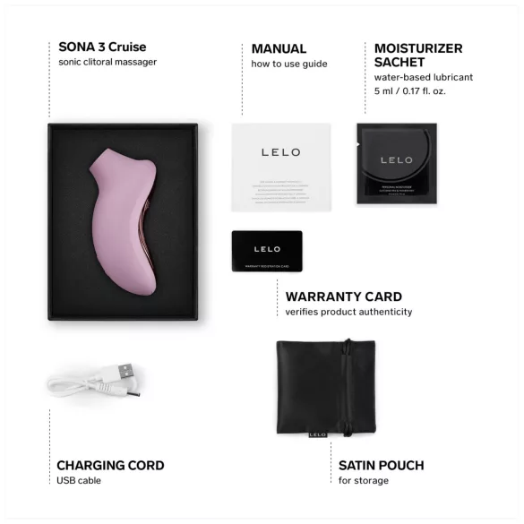 LELO Sona 3 Cruise - Schallwellenvibrator für die Klitoris (Rosa)