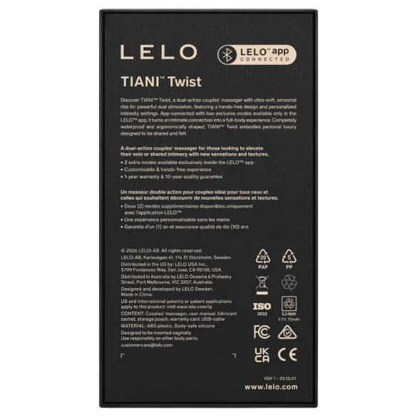 LELO Tiani Twist - intelligenter Partnervibrator (pink)