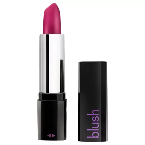 Blush Lipstick Rosé - wasserdichter Vibrator in Lippenstiftform (schwarz-pink)