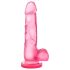 bjours Sweet N Hard 4 - Saugnapf-Dildo mit Hoden (pink)