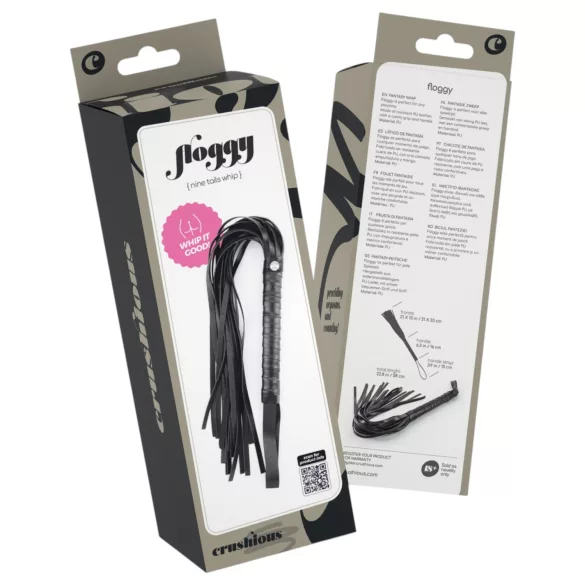 Crushious Floggy - Peitsche (schwarz)