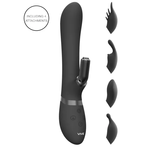 Vive Chou - 4in1 Klitoris-Vibrator (schwarz)