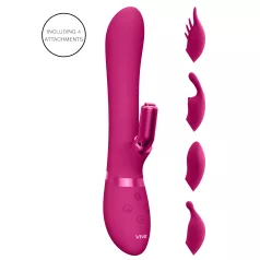 Vive Chou - Akku, wechselbarer Kopf Klitoris-Vibrator (pink)