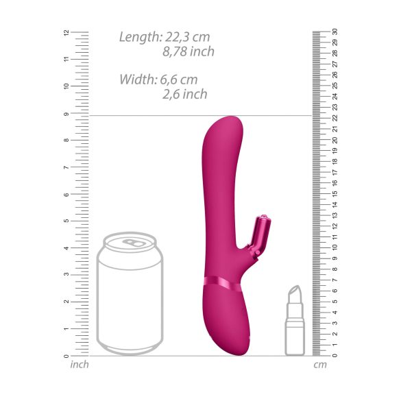 Vive Chou - Akku, wechselbarer Kopf Klitoris-Vibrator (pink)
