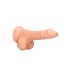RealRock Dong 7 - naturgetreuer Dildo mit Hoden (17cm) - Hautfarben