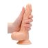 RealRock Dong 7 - naturgetreuer Dildo mit Hoden (17cm) - Hautfarben