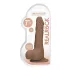 RealRock Dong 7 - Lebensechter Dunkel-Natur Dildo mit Hoden (17cm)
