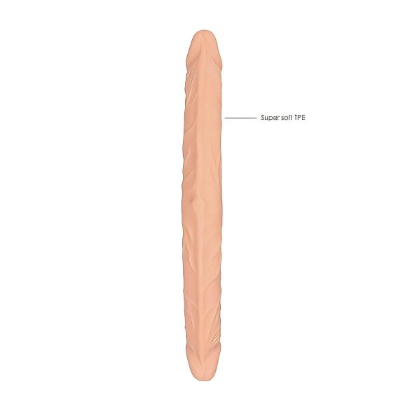 RealRock Double Dong 14 - Doppel-Dildo (36cm) - hautfarben