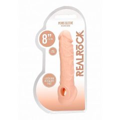 RealRock Penis Sleeve 8 - Penisüberzug (21cm) - Naturfarben