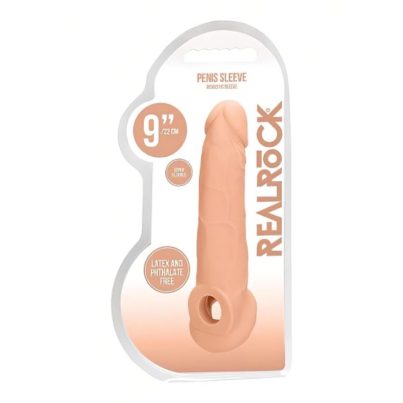 RealRock Penis Sleeve 9 - Penismanschette (21,5cm) - natur