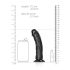 RealRock - Realistischer Dildo mit Saugnapf - 15,5cm (schwarz)
